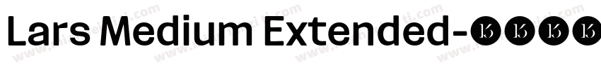 Lars Medium Extended字体转换
